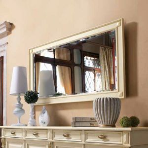 Зеркало мебель для гостиной Пуччини (Puccini bianco oro PL70)
