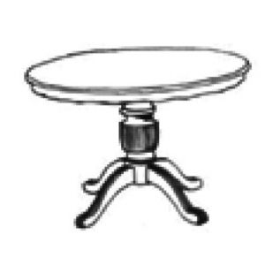 Стол круглый диаметр 100 на одной ноге Пуччини (Puccini bianco oro PL70)